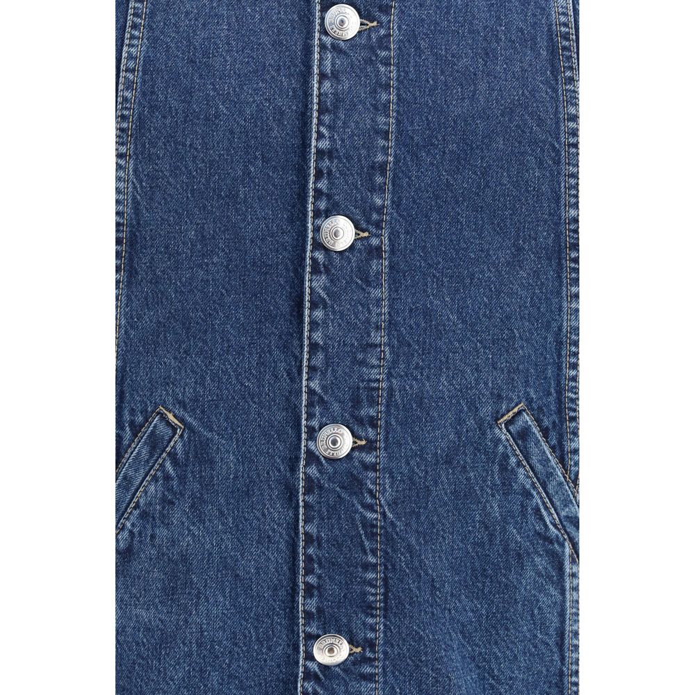Brunello Cucinelli Jeansjacke aus blauer Baumwolle