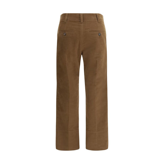 Brunello Cucinelli Brown Cotton Casual Pants
