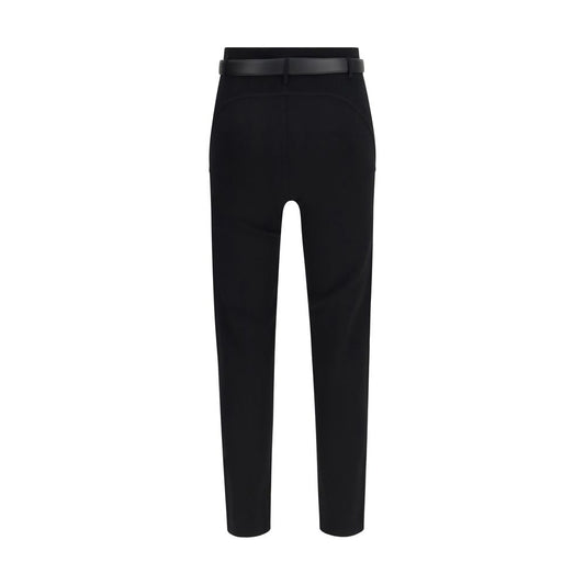 Self-Portrait Black Viscose Leggings