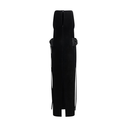Self-Portrait Black Polyester Casual Dress