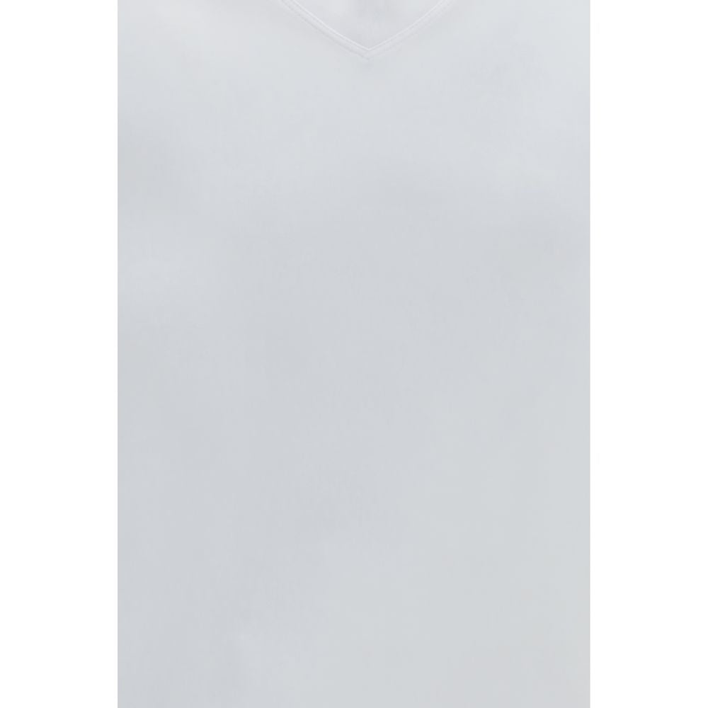 Brunello Cucinelli T-Shirt aus weißer Baumwolle