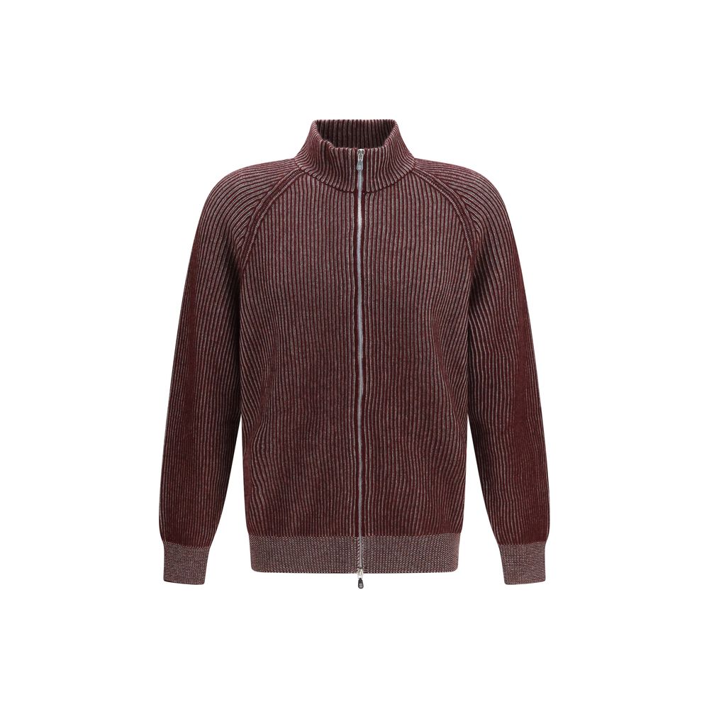 Brunello Cucinelli Bordeaux Kaschmircardigan