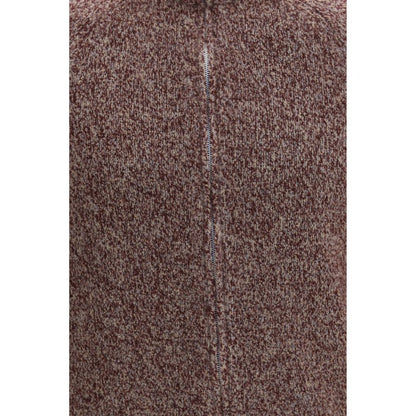 Brunello Cucinelli Bordeaux Wool Oves Aries Cardigan