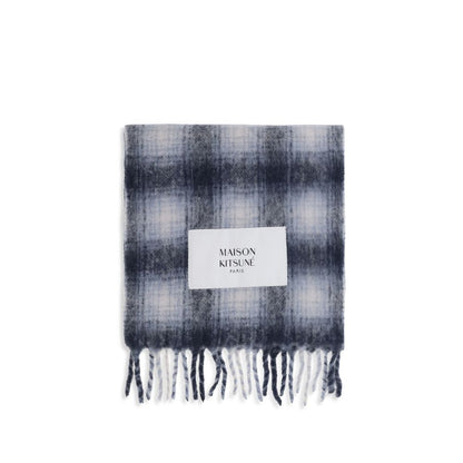 Maison Kitsuné Gray Alpaca Vicugna Pacos Scarf