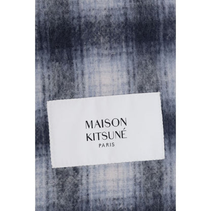 Maison Kitsuné Gray Alpaca Vicugna Pacos Scarf