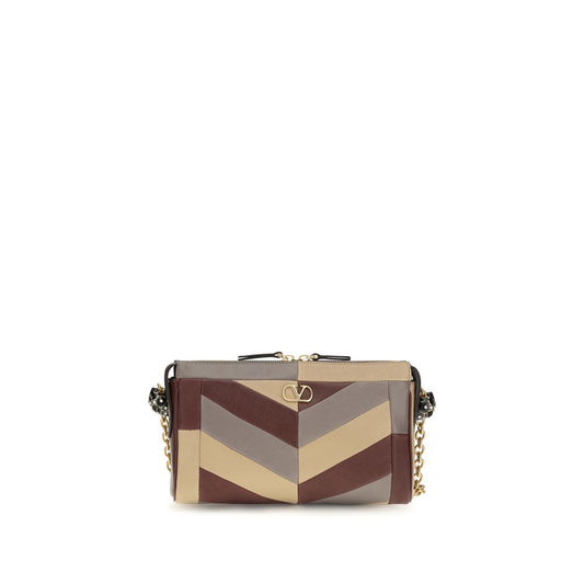 Valentino Garavani Schultertasche aus mehrfarbigem Nappaleder / Kalbsleder Bos Taurus