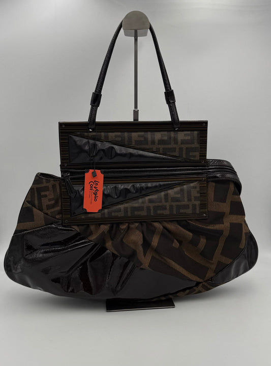Fendi Mehrfarbige Handtasche aus Leder