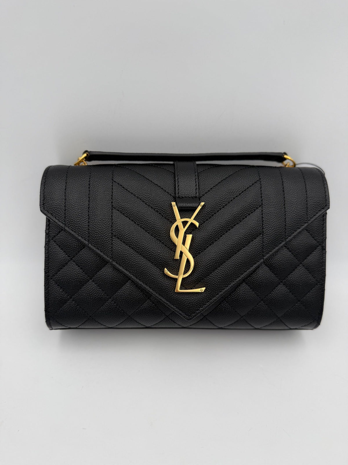 Saint Laurent Bicolor Leather Handbag