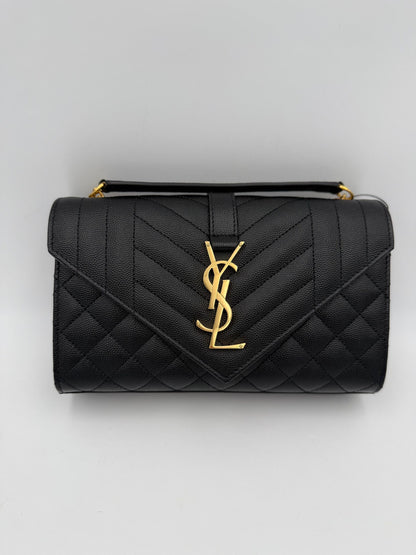 Saint Laurent Bicolor Leather Handbag
