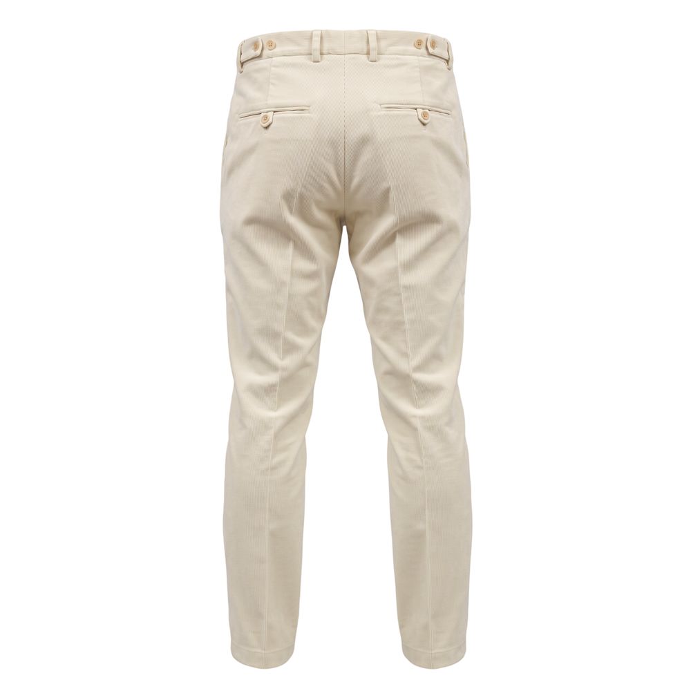 Roberto Pepe Luxury White Nylon Men's Pants