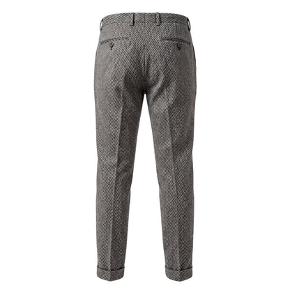Roberto Pepe Luxury Black Rayon Men Pant