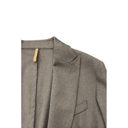Roberto Pepe Luxury Grey Viscose Men Jacket