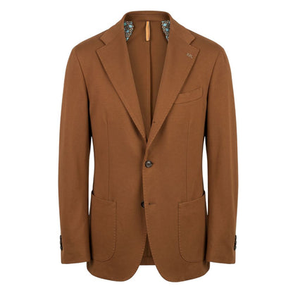 Roberto Pepe Luxury Brown Viscose Men Jacket