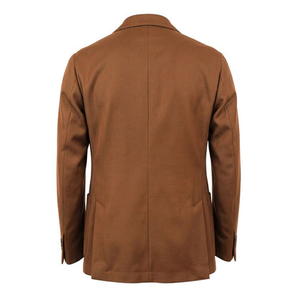 Roberto Pepe Luxury Brown Viscose Men Jacket
