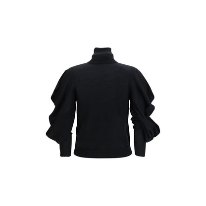 Blumarine Black Wool Oves Aries Turtleneck