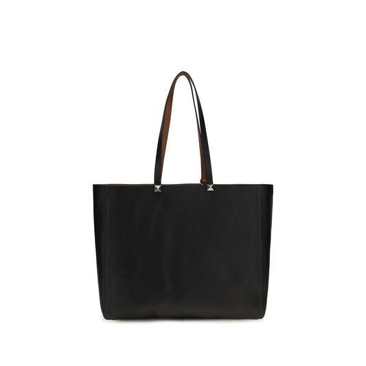 Valentino Garavani Schultertasche aus schwarzem Bos Taurus Kalbsleder