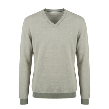 Malo Green Cotton Men Sweater