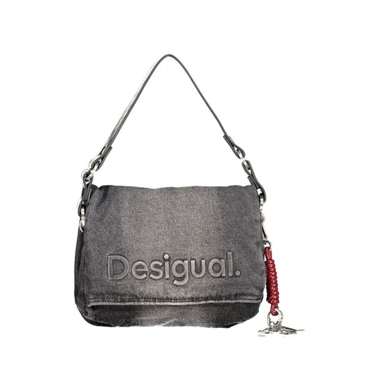 Schwarze Desigual-Damentasche aus Baumwolle