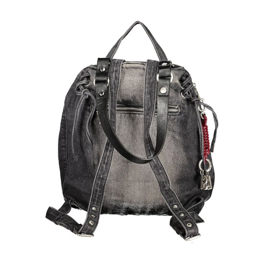 Schwarzer Damen-Rucksack aus Baumwolle von Desigual