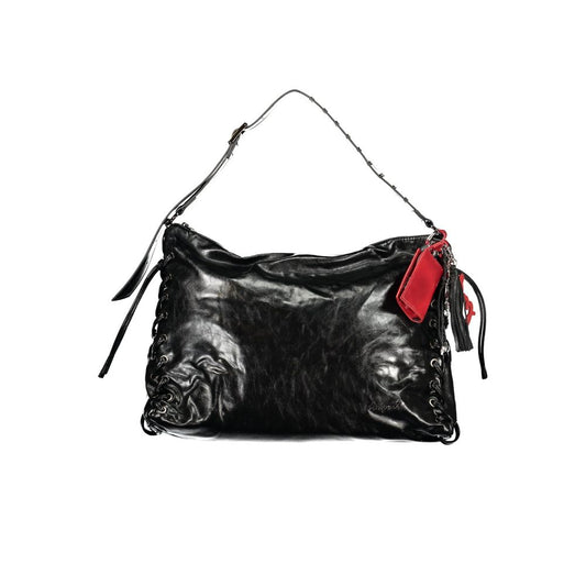 Desigual Schwarze Polyurethan-Damenhandtasche