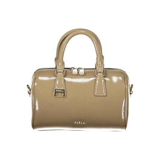 Grüne Furla Damentasche aus Leder