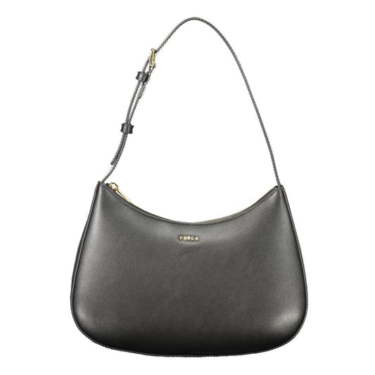 Schwarze Furla-Damentasche aus Leder
