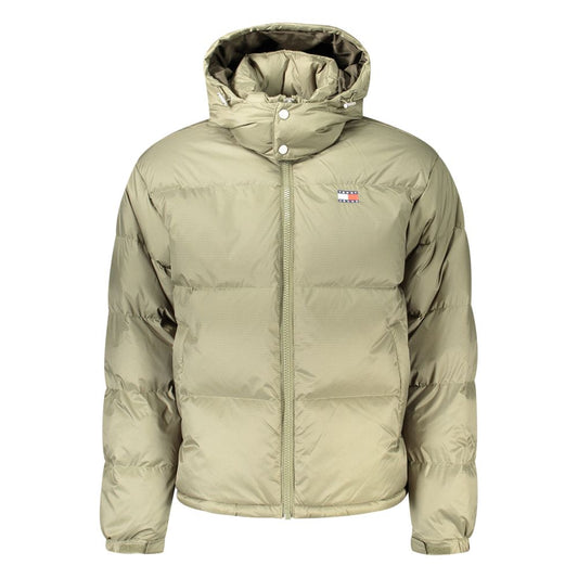 Tommy Hilfiger lange Jacke aus grünem Polyester
