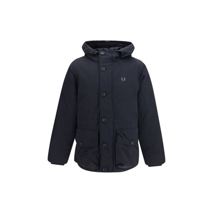 Fred Perry Black Recycled Polyamide Parka