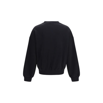 Palm Angels Black Cotton Sweatshirt