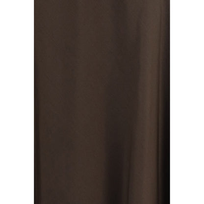 Brunello Cucinelli Brown Wool Oves Aries Midi Skirt