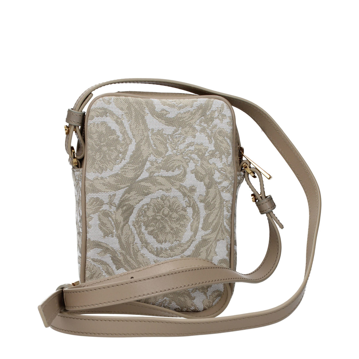 Versace Beige Fabric Crossbody Bag