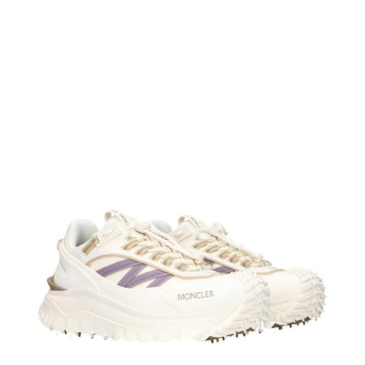 Weiße Sport-Sneaker aus Stoff von Moncler