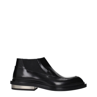Jil Sander Black Leather Ankle Boots