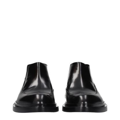 Jil Sander Black Leather Ankle Boots