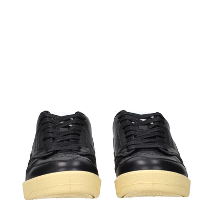Jil Sander Black Leather Low Top Sneakers