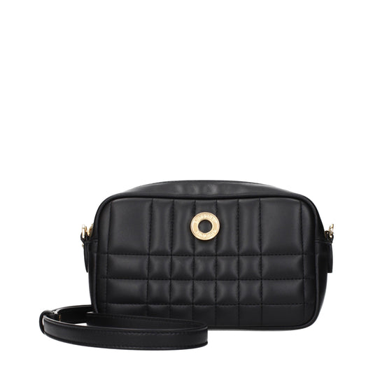 Burberry Umhängetasche aus schwarzem Leder