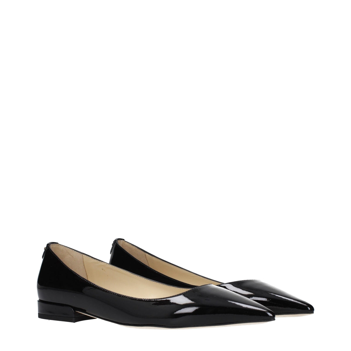 Jimmy Choo Ballerinas aus schwarzem Leder