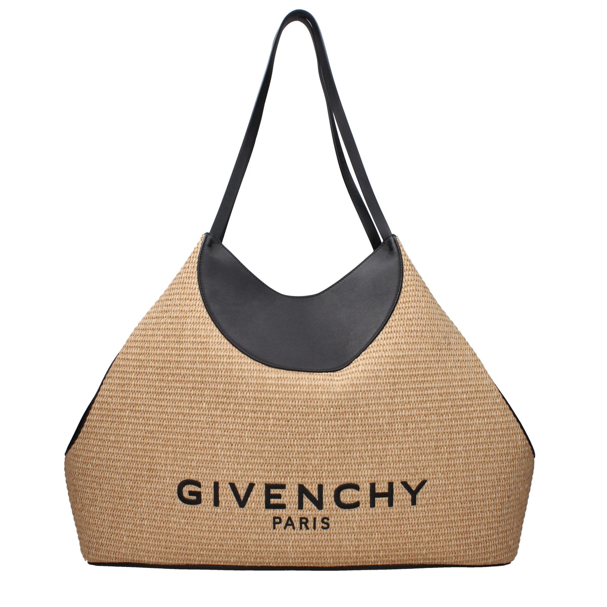 Givenchy Schultertasche aus beigem Bast