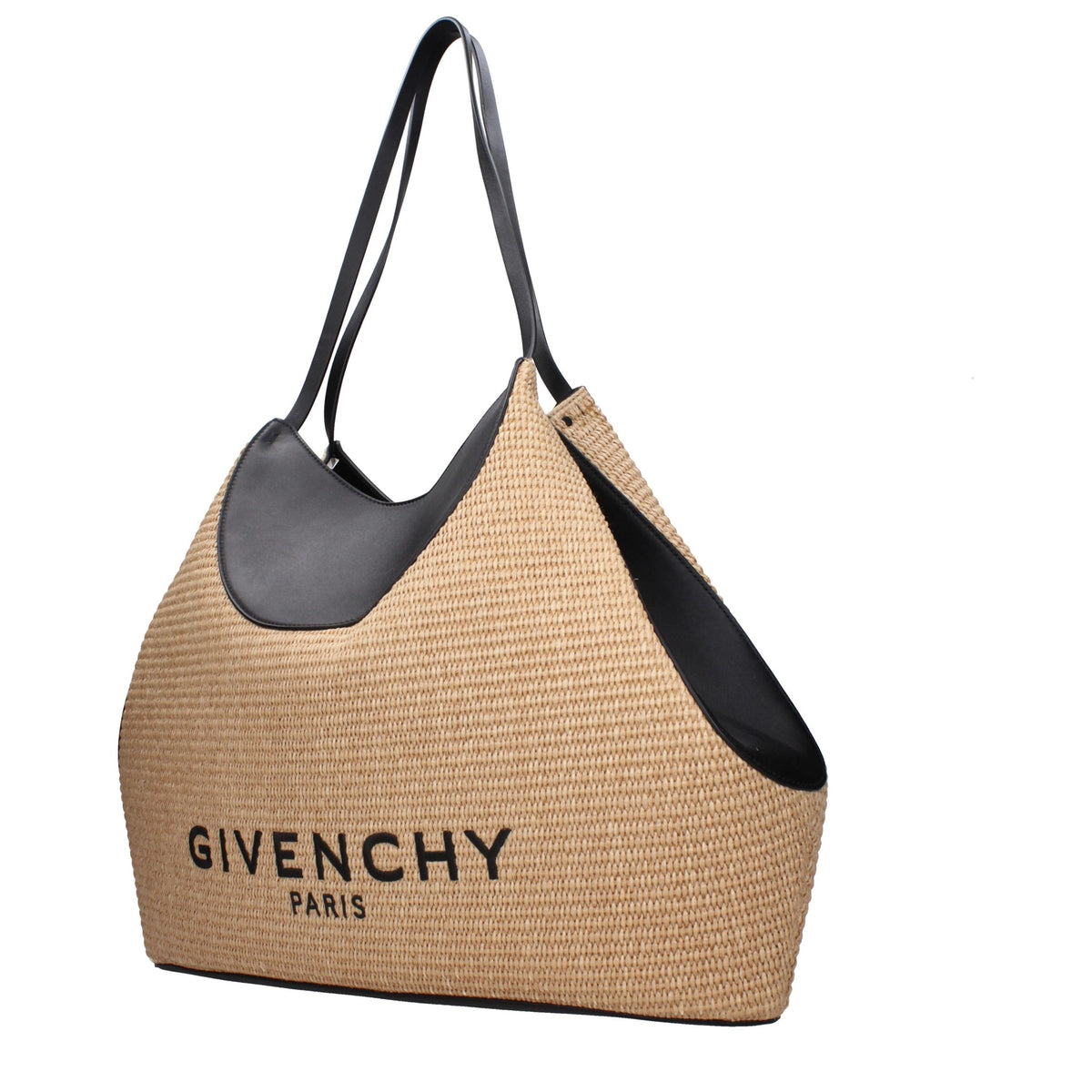 Givenchy Schultertasche aus beigem Bast