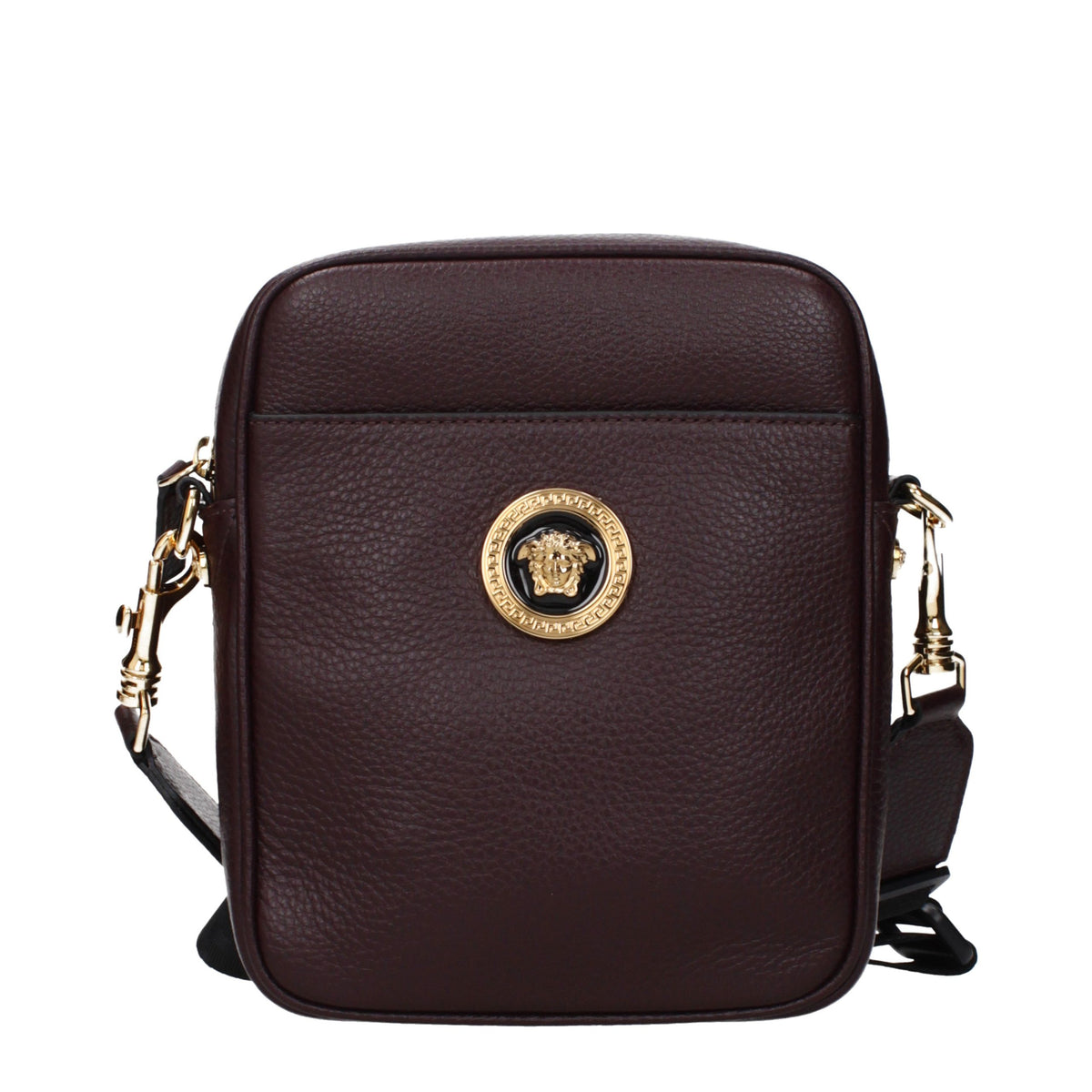 Versace Umhängetasche aus lila Leder