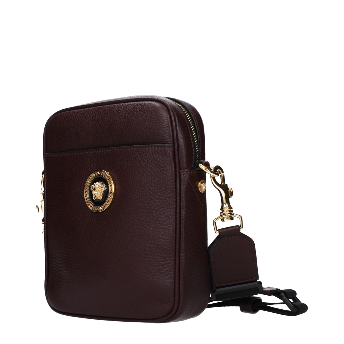 Versace Umhängetasche aus lila Leder