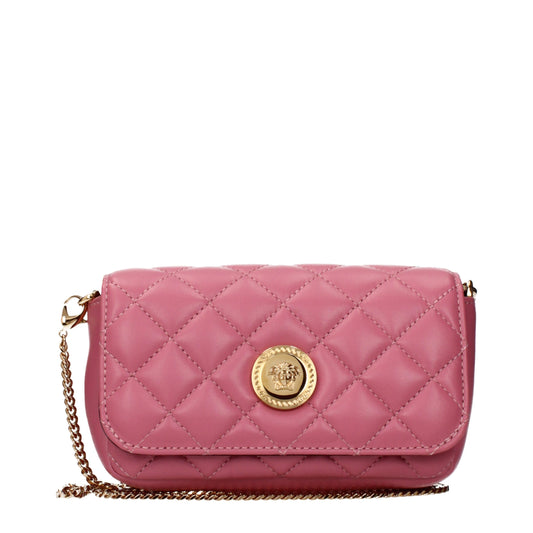 Versace Umhängetasche aus rosafarbenem Leder