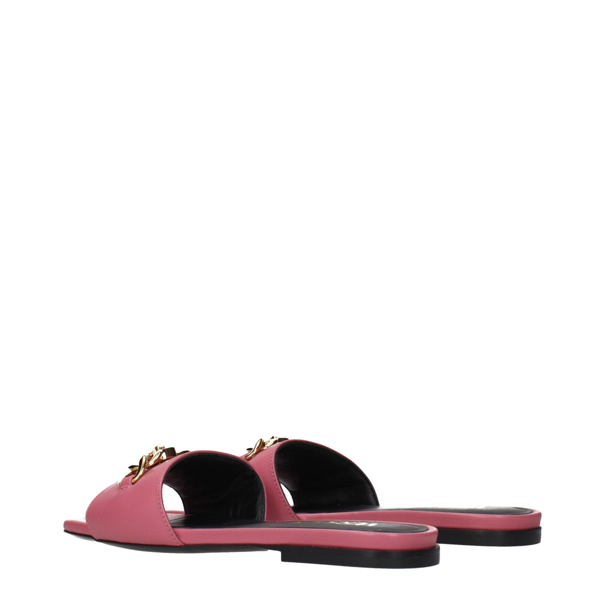 Versace Pantoletten aus rosafarbenem Leder