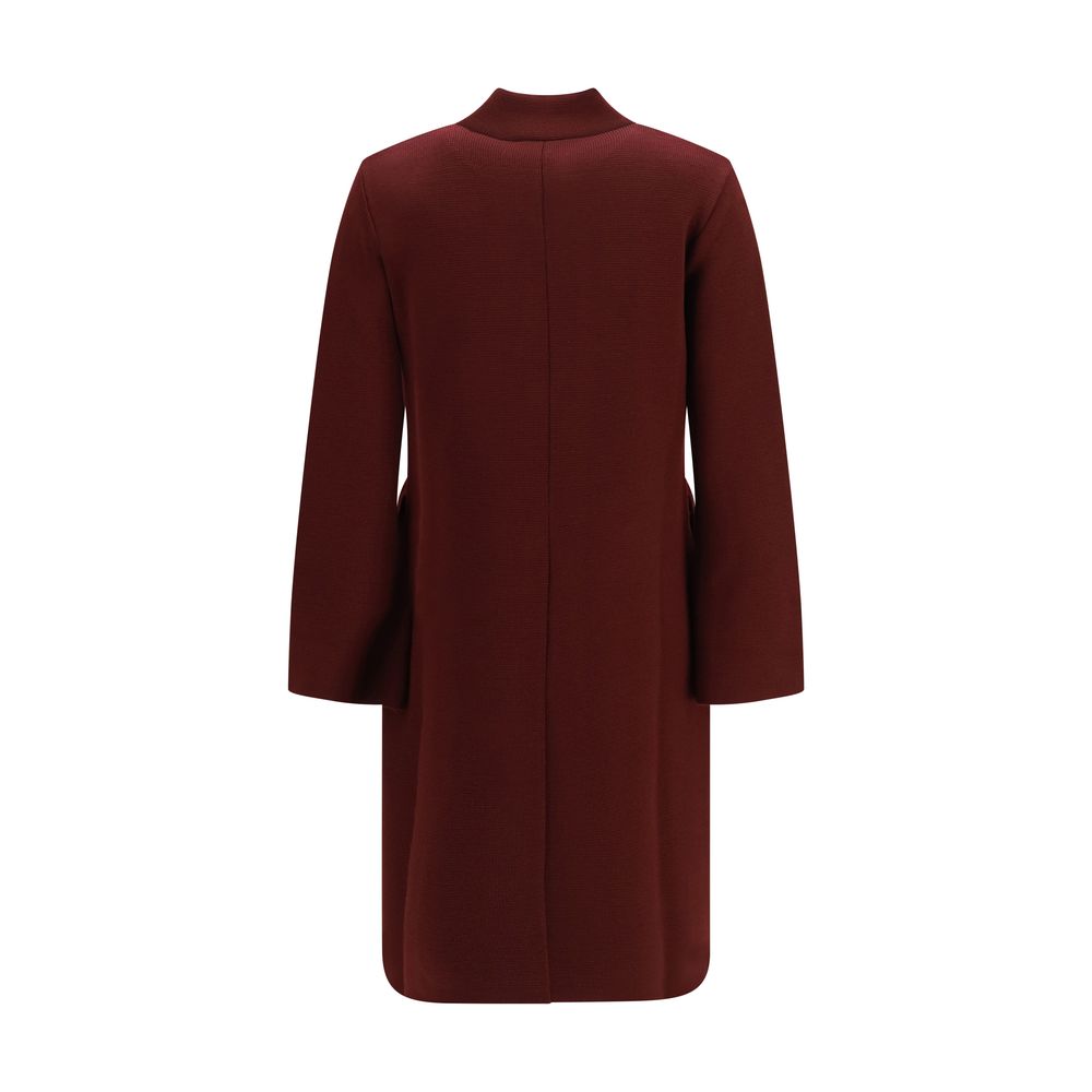 Ella Bordeaux Mantel aus Schurwolle von Aries