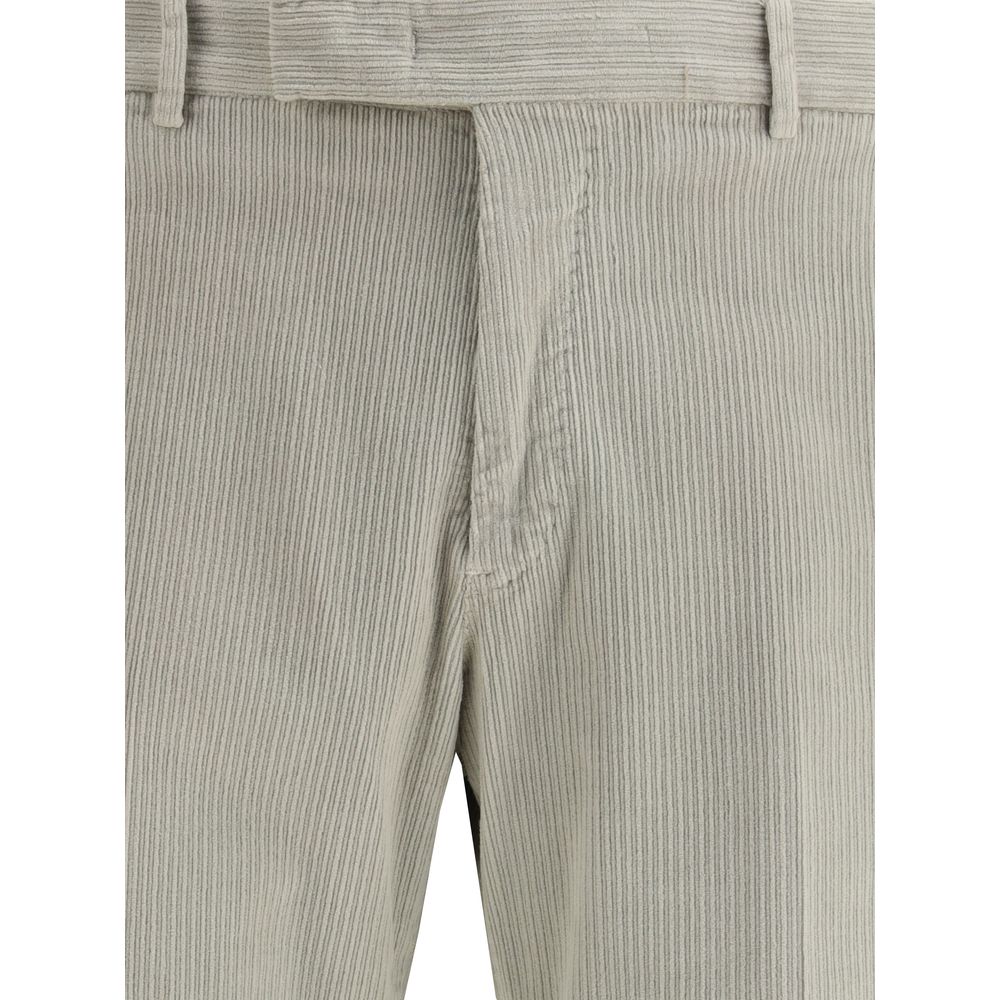PT Torino Graue Freizeithose aus Baumwolle