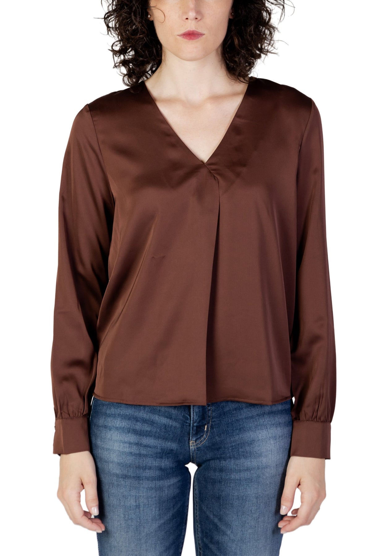 Vila Clothes Braune Polyesterbluse