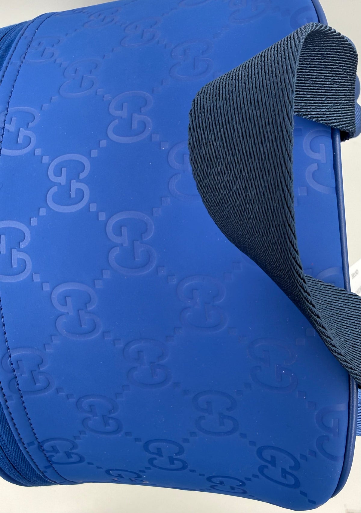 Gucci GUCCI GG Leather Blue Backpack