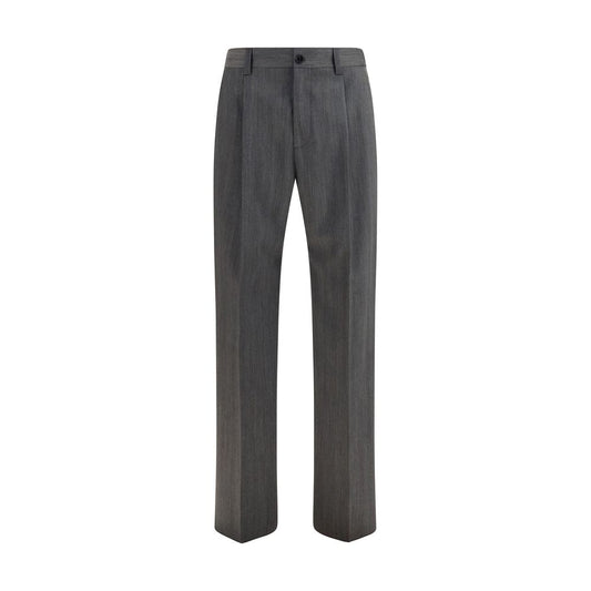 Valentino Garavani Gray Wool Oves Aries Dress Pants