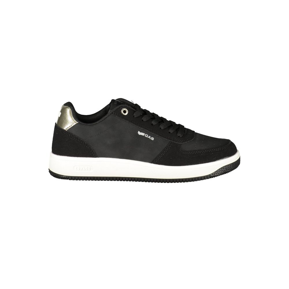 Gas Black Polyurethane Women's Sneakers