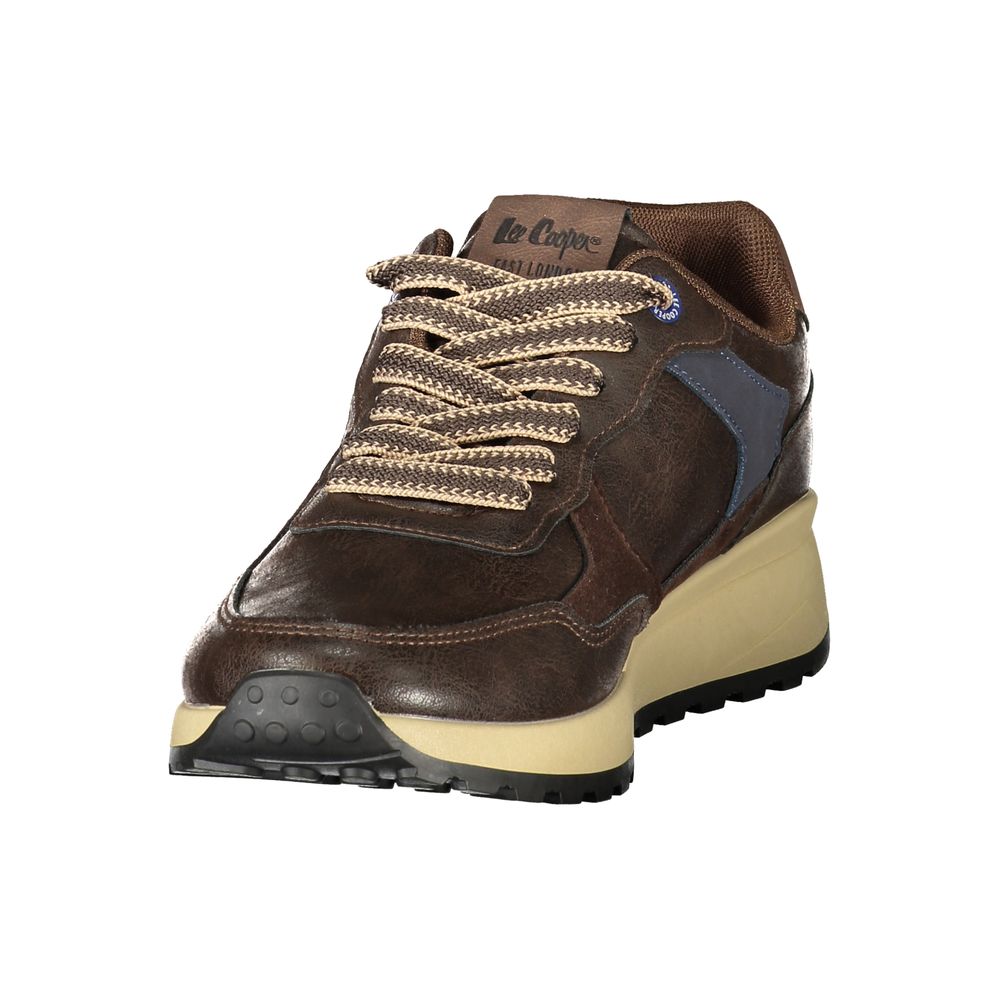 LEE COOPER Brown Polyurethane Men's Sneaker
